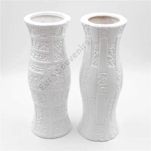 VÁZA 1/36 FEHÉR 11x30 cm