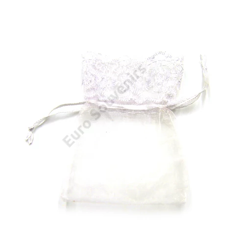 ORGANZA TASAK CSIPKÉS FEHÉR 100/5000 