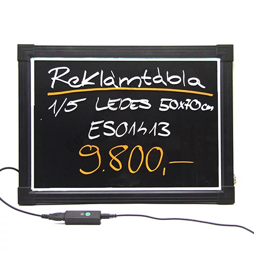 REKLÁMTÁBLA 1/5 LEDES 50 X 70 cm