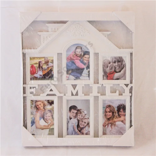 KÉPKERET 1/12 6 ABLAKOS 43x51 CM FEHÉR FAMILY