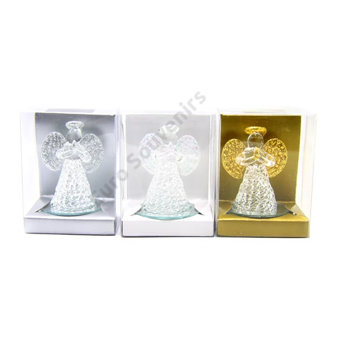 ÜVEGANGYAL 12/432 ARANY,EZÜST,FEHÉR 4x6 cm
