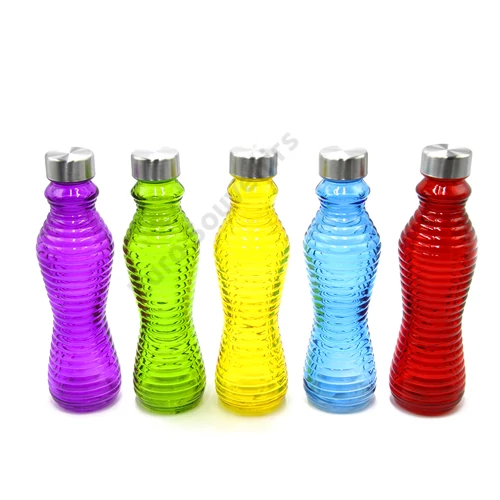 SZÍNES ÜVEG CSAVAROS TETŐVEL 5 FÉLE 1/48  500 ml