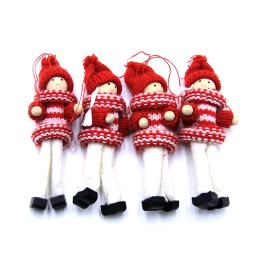 FIGURA KÖTÖTT RUHÁS 4 DB PIROS 1/180  13 cm
