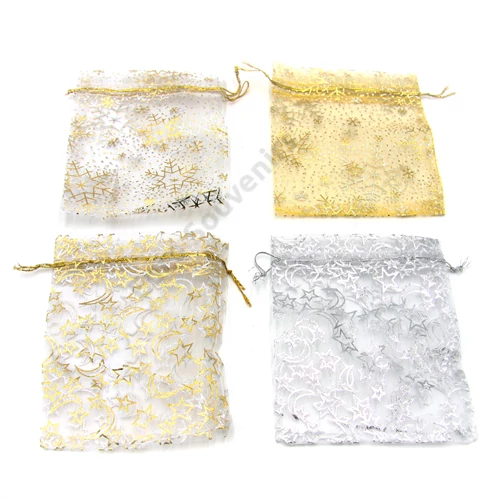 ORGANZA TASAK 100/5000 KARÁCSONYI  30x19 cm 6 féle