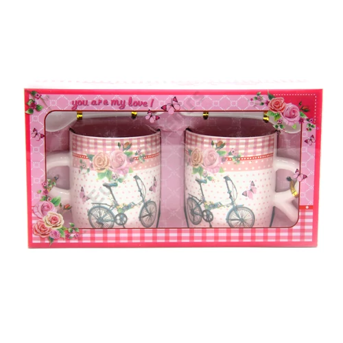 BÖGRE SZETT 2 DB-OS DÍSZDOBOZBAN  1/60 4 féle 2 dl 22x12x7,5 cm
