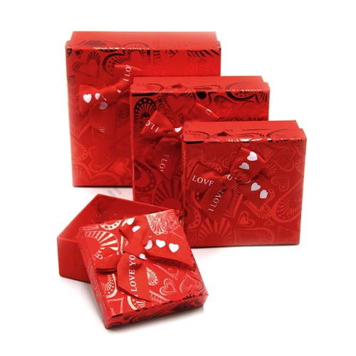 PAPÍRDOBOZ 4 DB SZÍVES, 1/72, 14,5x5,5cm, 13x5cm, 11x4,5cm, 8,5x4cm