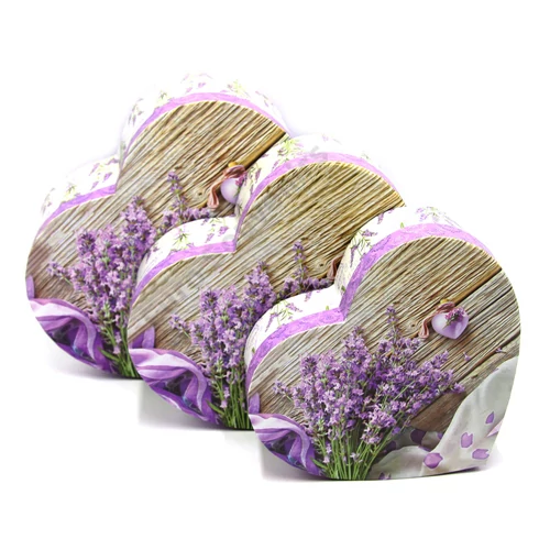 PAPÍRDOBOZ 3 DB SZÍV 1/30 LEVENDULÁS 24x21x9,5 cm