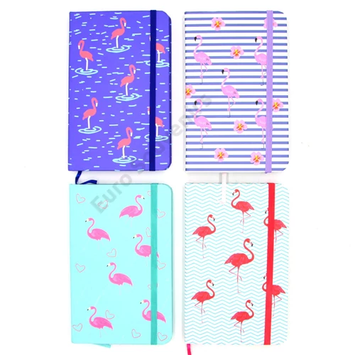 NOTESZ FLAMINGÓS 16/96  4 FÉLE  21x14 cm