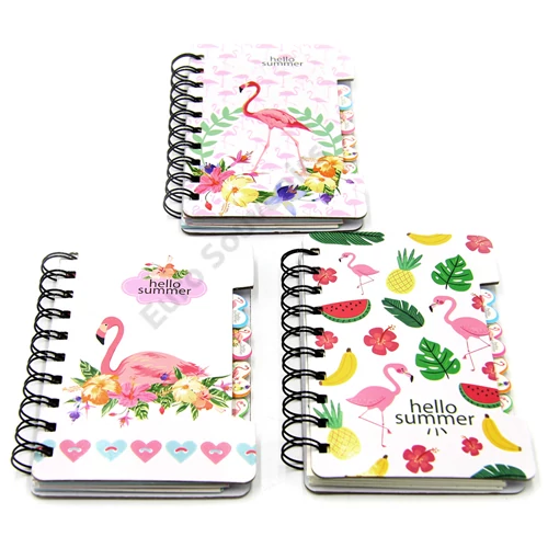 NOTESZ FLAMINGÓS 18/270 14x9.5 cm. 3 FÉLE