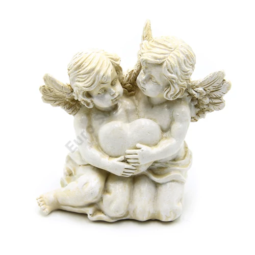 ANGYALPÁR SZÍVVEL 6/36 11,5x12x7 cm