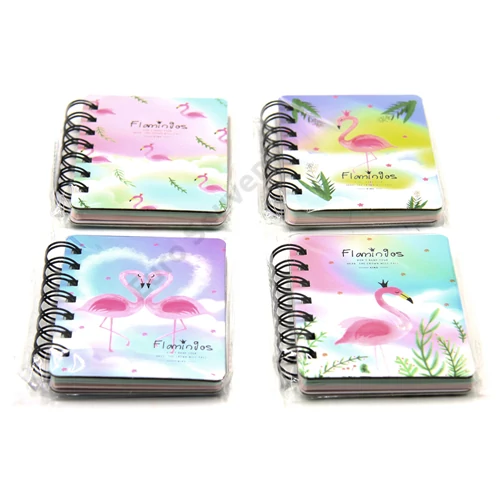 NOTESZ FLAMINGÓS 24/480 10.5x8 cm 4 féle