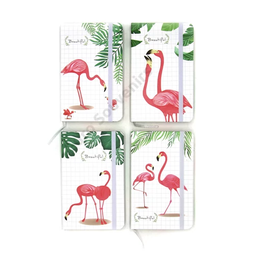 NOTESZ FLAMINGÓS 24/144 4 féle 14x9x1.5 cm