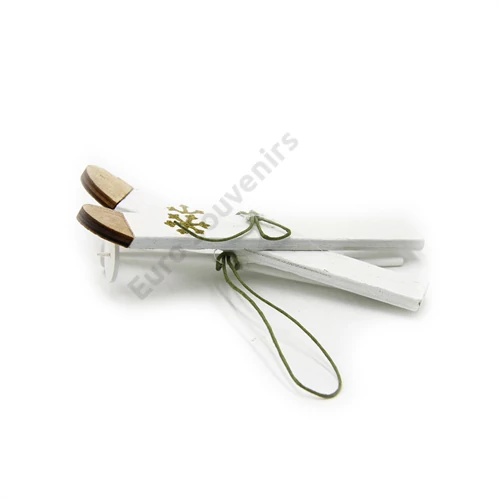SÍLÉCPÁR 12 db  1/80  8 CM FEHÉR-ARANY