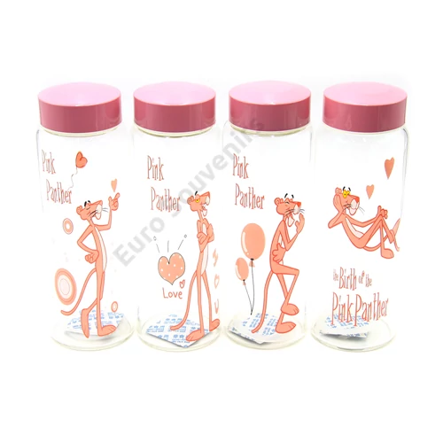 ÜVEGKULACS 1/60 4 FÉLE PINK PANTHER 19CM