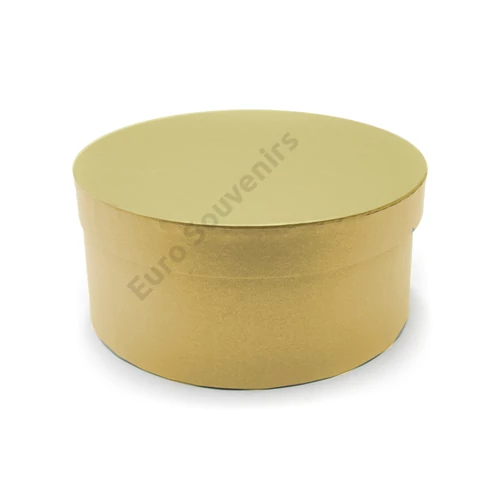 PAPÍRDOBOZ KEREK 6/240 10x5,5 cm ARANY