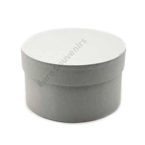 PAPÍRDOBOZ KEREK 6/240 10x5,5 cm SZÜRKE