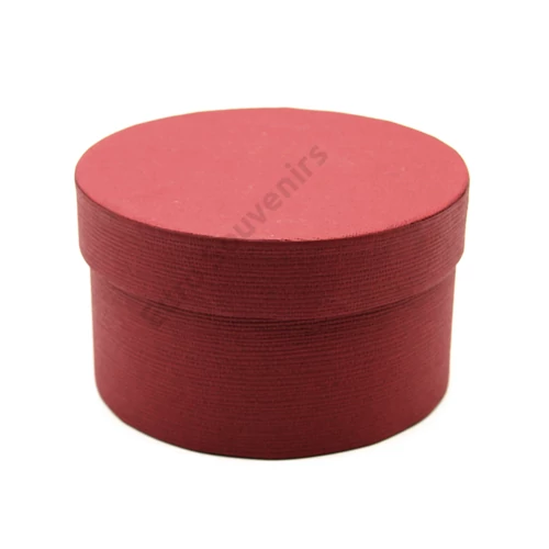PAPÍRDOBOZ KEREK 6/240 10x5,5 cm BORDÓ