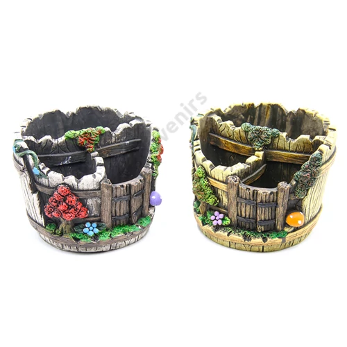 KASPÓ DÉZSA MINTÁVAL 2/16 16X16,5X11 cm BARNA, SZÜRKE