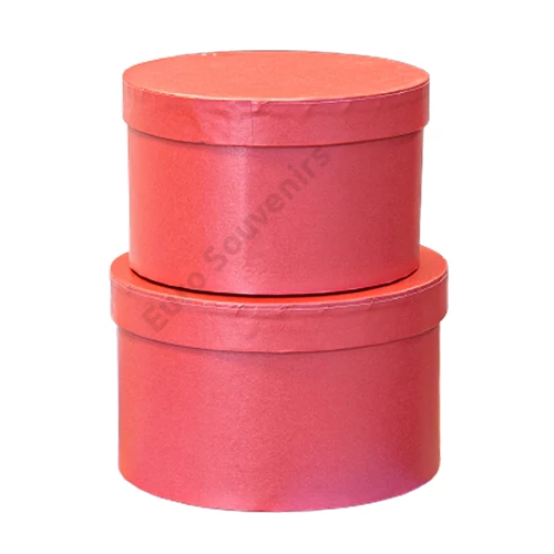 PAPÍRDOBOZ KEREK 2 DB 1/24 18x11; 16x10 cm KORALL