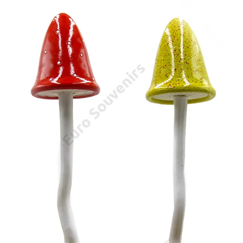 GOMBA SZÁRRAL 1/12 40 CM PIROS,SÁRGA