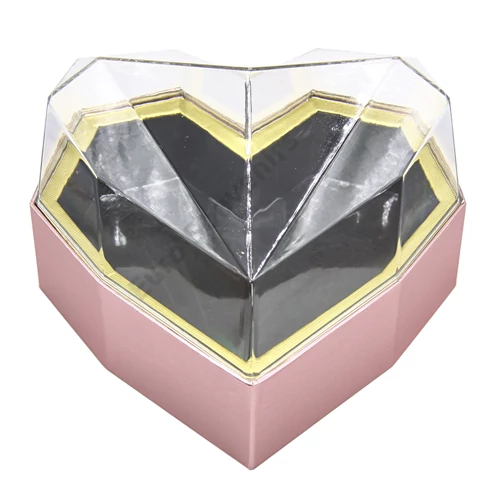 SZÍVDOBOZ 1/18 25x25,5x15 cm ROSEGOLD