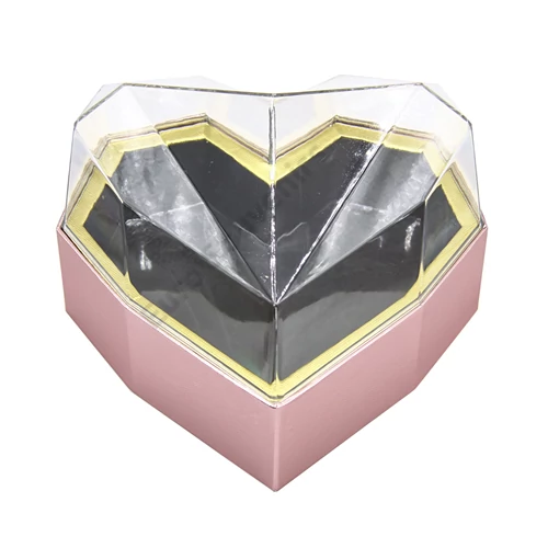SZÍVDOBOZ 1/40 18x18x11 cm ROSEGOLD