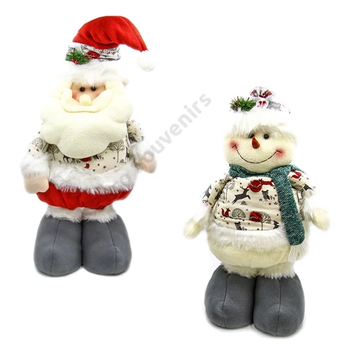 TÉLAPÓ, HÓEMBER FEHÉR, KIHÚZHATÓ LÁBÚ 1/12  53/96 CM 