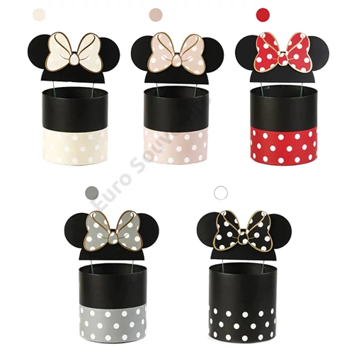 PAPÍRDOBOZ MINNIE-S 1/18 19x18,5 cm+ FÜL 5 SZÍNBEN 