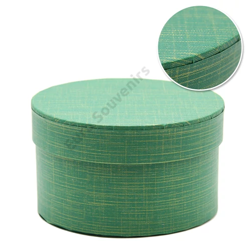 PAPÍRDOBOZ KEREK 4/96 14x8 cm ZÖLD