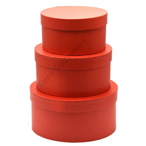 PAPÍRDOBOZ KEREK 3 DB 1/30 23x11; 20x10; 17x9 cm KORALL