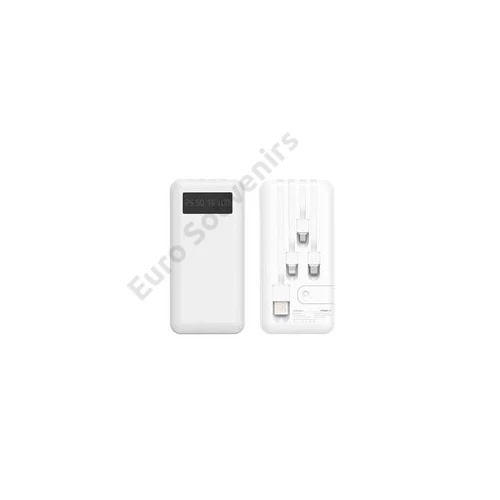 POWER BANK integrált töltőkábellel, minden telefontípushoz, 10000mAh, 1/100 2 SZÍNBEN