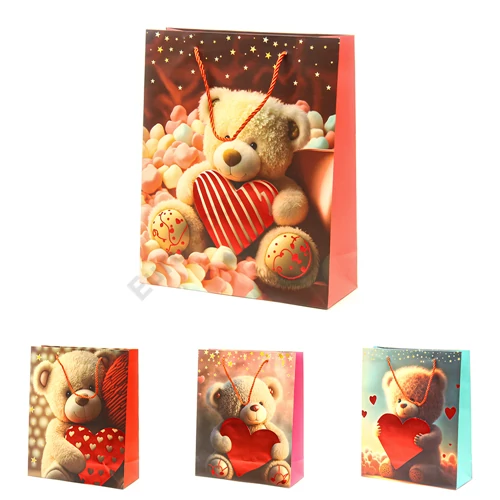 AJÁNDÉKTASAK VALENTÍN 12/480 26x32x10 cm 4 FÉLE