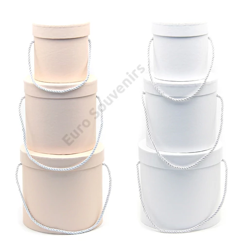 PAPÍRDOBOZ 3 DB 1/24  12,5x12,5;16x15;19x17,5 cm 2 SZÍNBEN