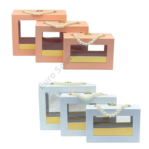 PAPÍRDOBOZ 3 DB 1/24 20x13x8,5; 22x16x10; 24x19x11,5 cm 2 SZÍNBEN