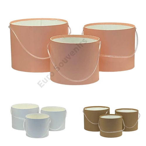 PAPÍRDOBOZ 3 DB 1/24 15,5x13; 18x15; 21x16 cm 3 SZÍNBEN