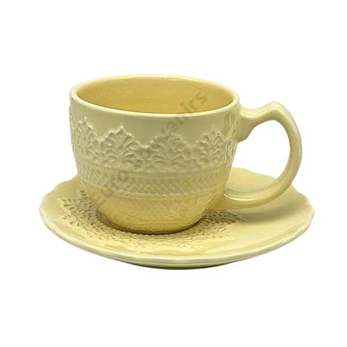 CSÉSZE+ALÁTÉT SÁRGA 1/6 ALÁTÉT: 15 cm; CSÉSZE: 7x9 cm