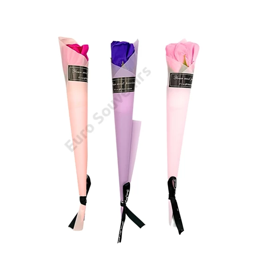 SZAPPANRÓZSA SZÁL CSOMAGOLT 24/576 29 cm 3 SZÍNBEN