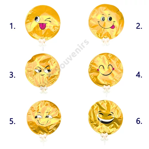 LUFI KEREK ÖNFELFÚJÓ 10/1200 15 cm 6 FÉLE SMILEY