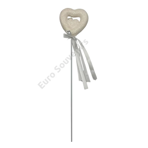 SZÍV PÁLCÁS 12 DB 1/200 FEHÉR 23,5 cm