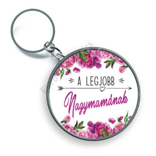 KULCSTARTÓ FÉM ANYÁK-NAPI/NAGYMAMA