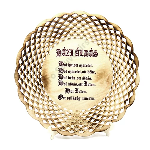 HÁZI ÁLDÁS FATÁNYÉR 26 cm