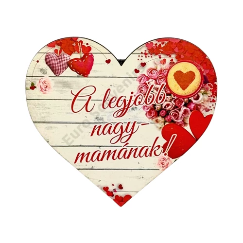MÁGNES ANYÁK NAPI SZÍV 9x10 cm