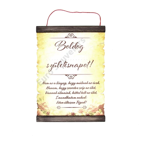 PERGAMEN SZÜLETÉSNAPOS (NŐI) 20cmx28cm