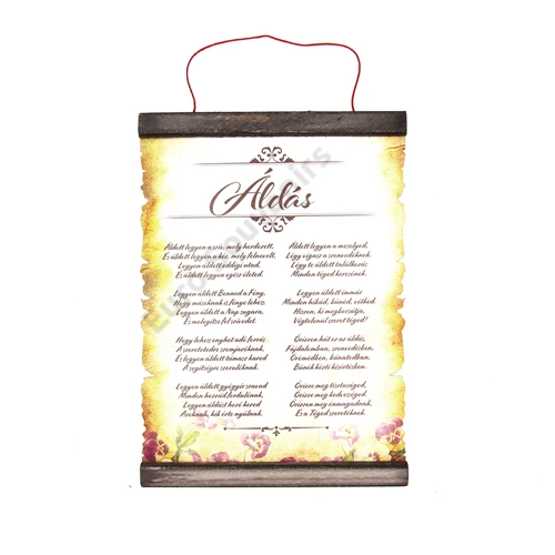 PERGAMEN ÁLDÁS 20cmx28cm