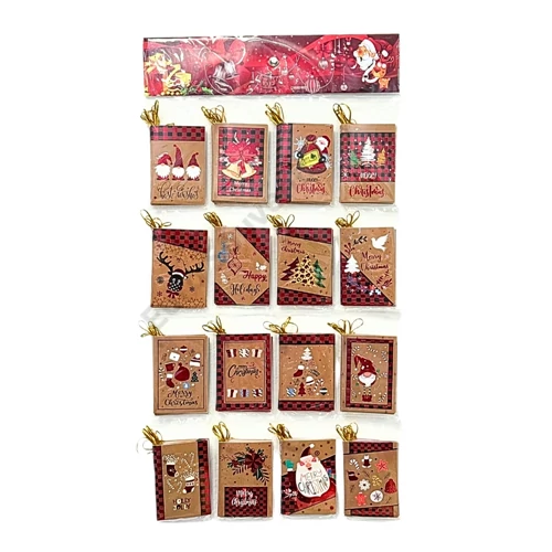 KISÉRŐKÁRTYA 128 DB 1/50 9x6,7 cm KARÁCSONYI