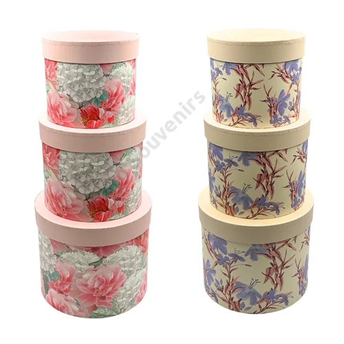 PAPÍRDOBOZ 3 DB 1/18 23x19;20x17;17x14 cm 2 FÉLE