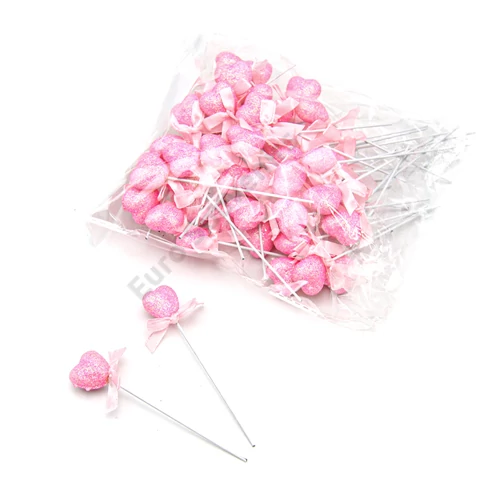 PÁLCÁS SZÍV 50 DB 1/100 11 cm RÓZSASZÍN