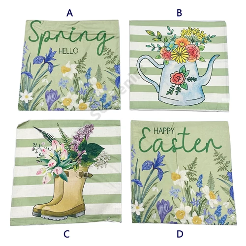 PÁRNAHUZAT TAVASZI 10/300 44x44 cm 4 FÉLE ZSÁKVÁSZON