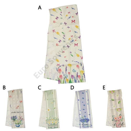 ASZTALI FUTÓ TAVASZI 1/200 33x180 cm 5 FÉLE ZSÁKVÁSZON