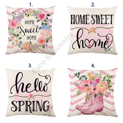 PÁRNAHUZAT TAVASZI 10/300 43x43 cm 4 FÉLE POLYESTER